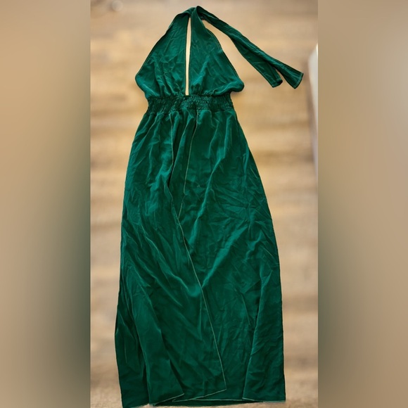 SHEIN Dresses & Skirts - Deep Green Halter Maxi Dress